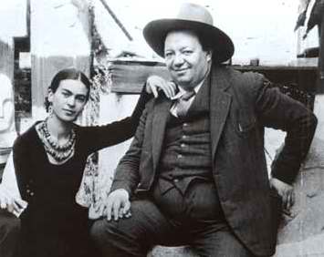 دیگو ریورا و همسرش فریدا کالو