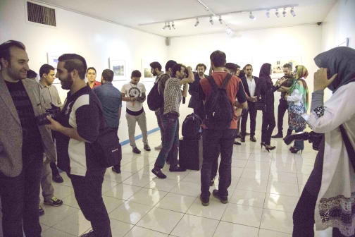 افتتاحیه نمایشگاه رنگ یغما گلرویی نرگس محمدی ماهچهره خلیلی